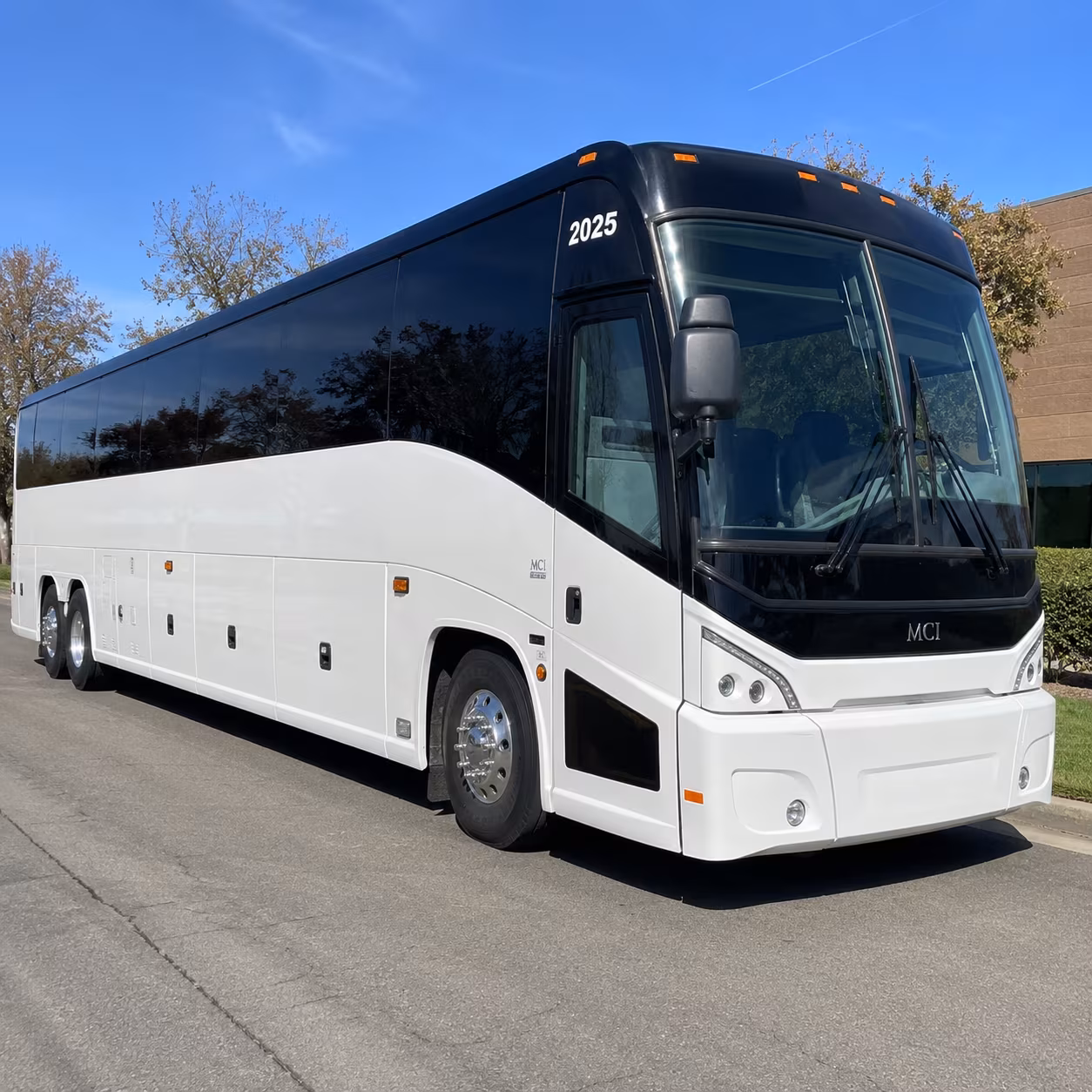 burbank charter bus services exterior