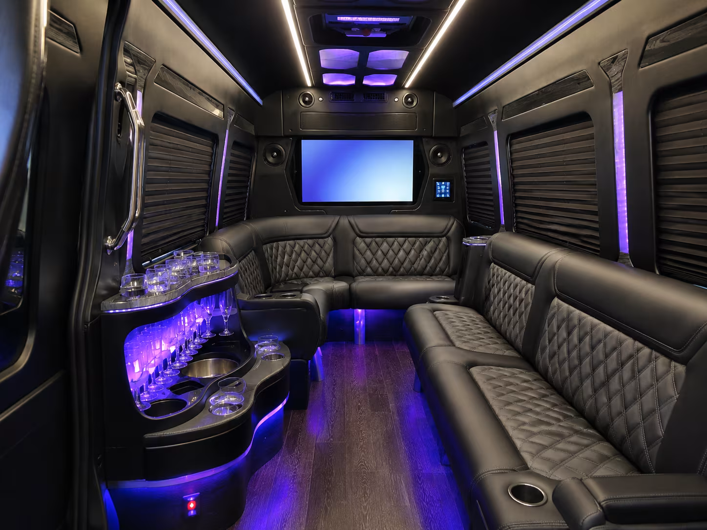 bus rental options for burbank trips